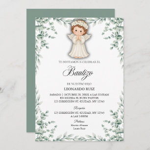Spanish Little Angel Invitation