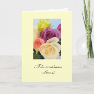 Spanish: Mami - Cumpleanos / Mom's birthday Card
