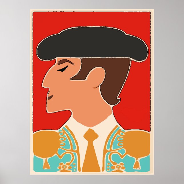 Spanish, Matador, Bull Fighter Poster (Front)