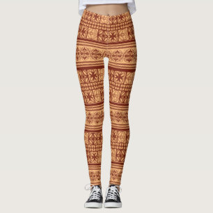 Spanish Medieval Pattern  Leggings