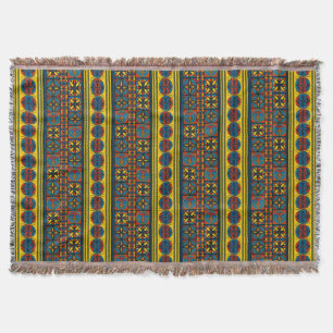 Spanish Medieval Pattern Throw Blanket II