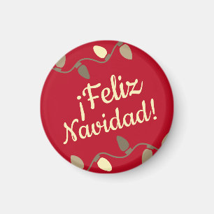 Spanish Merry Christmas Feliz Navidad  Magnet