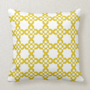 Spanish Moroccan fretwork Throw Pillow