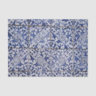 Spanish Moroccan Tile Pattern Texure Vintage Tissue Paper