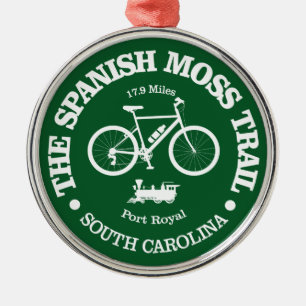 Spanish Moss Trail (cycling) Metal Ornament