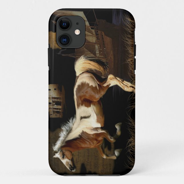 Spanish Mustang New Worlde Horse-lover Art Case-Mate iPhone Case (Back)