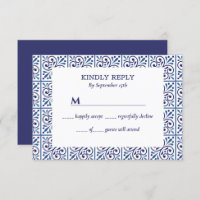 Spanish Navy Indigo Tile Mediterranean wedding