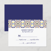 Spanish Navy Yellow Tile Mediterranean wedding