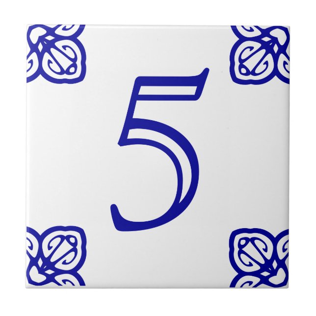 Spanish Number Tile (Front)