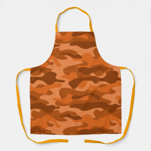 Spanish Orange Monocolor Camo Apron
