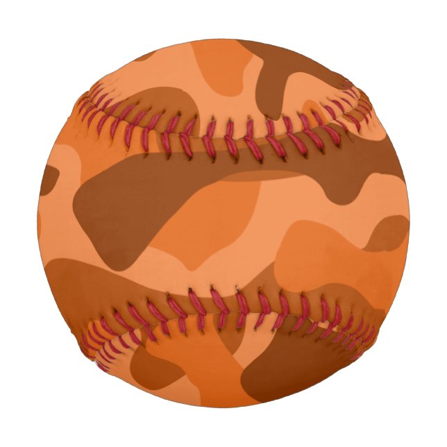 Spanish Orange Monocolor Camo Baseball (Front)