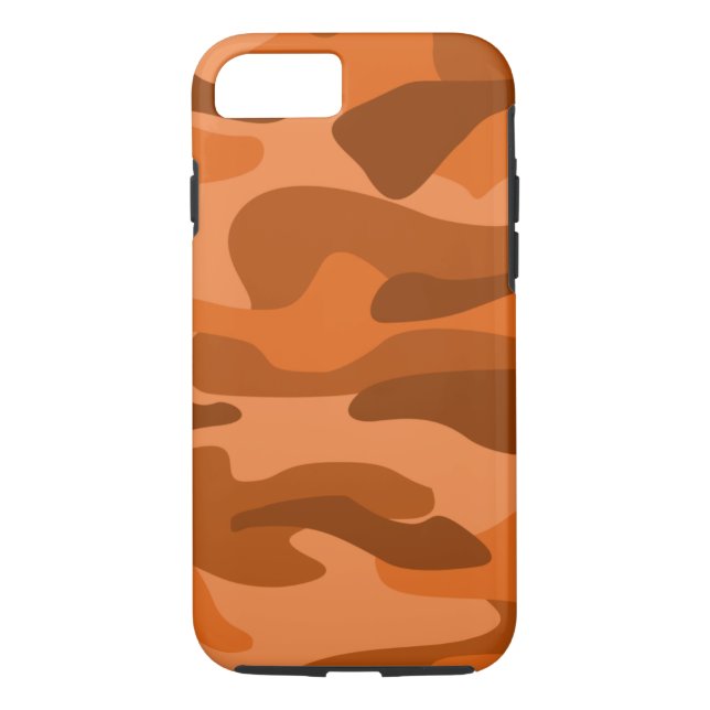 Spanish Orange Monocolor Camo Case-Mate iPhone Case (Back)