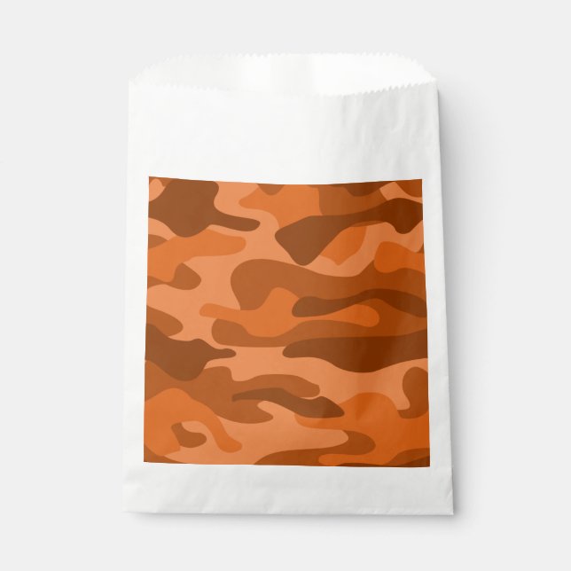 Spanish Orange Monocolor Camo Favour Bag (Front)