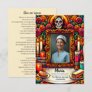 Spanish Our Lady of Guadalupe Prayer skull