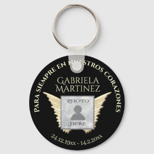 Spanish Para siempre en nuestros corazones Keychain