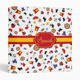 Spanish pattern for all your Spanish homework Binder