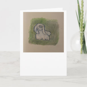 Spanish Pekingese Greeting Card