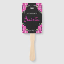 SPANISH PINK & BLACK QUINCEAÑERA - ELEGANT ROSES