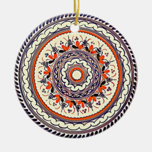Spanish Plate Ceramic Ornament