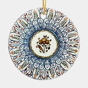 Spanish Plate Ceramic Ornament