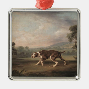Spanish Pointer Dog (by George Stubbs) Metal Ornament