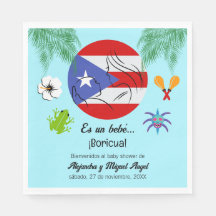 Spanish Puerto Rican Boricua Boy Baby Shower