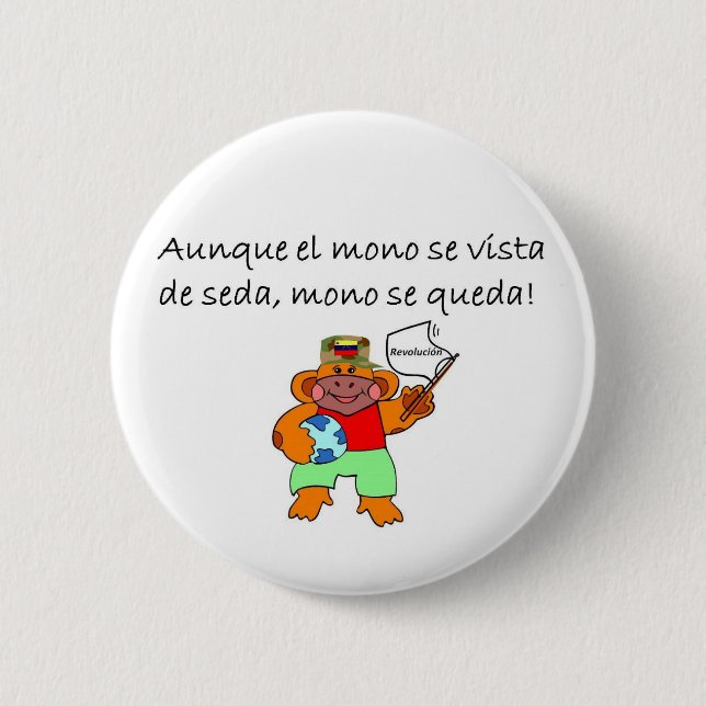 Spanish Quotes 2 Inch Round Button (Front)