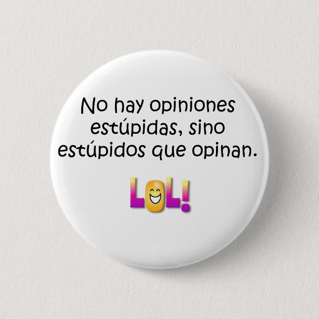 Spanish Quotes 2 Inch Round Button (Front)