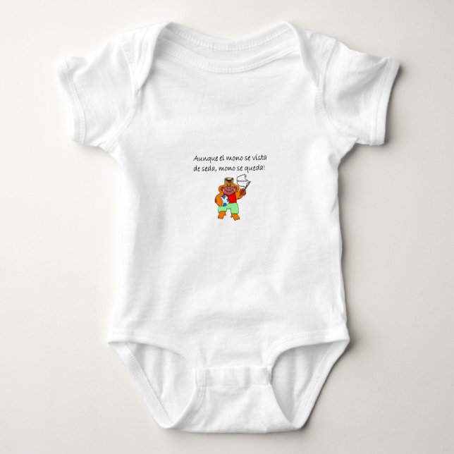 Spanish Quotes Baby Bodysuit (Front)