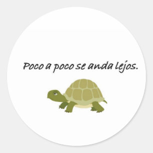 Spanish Quotes Classic Round Sticker