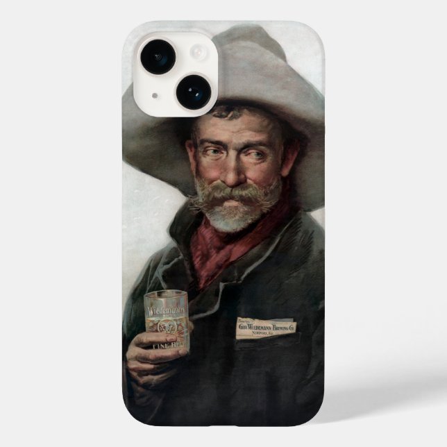 Spanish Ranchero Cowboy in Old West Saloon Case-Mate iPhone Case (Back)