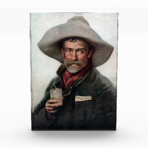 Spanish Ranchero Cowboy in Old West Saloon Photo Block