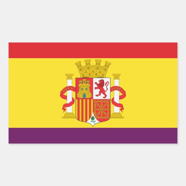 Spanish Republican Flag - Bandera República España Sticker (Front)