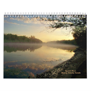 Spanish River, Massey,ON, Canada Calendar 11"x17"