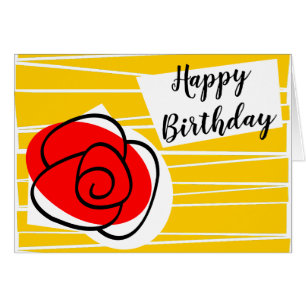 Spanish Rose Birthday Text landscape