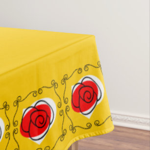 Spanish Rose Corners tablecloth 60 x 104