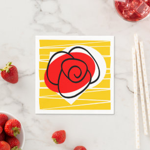Spanish Rose paper napkin