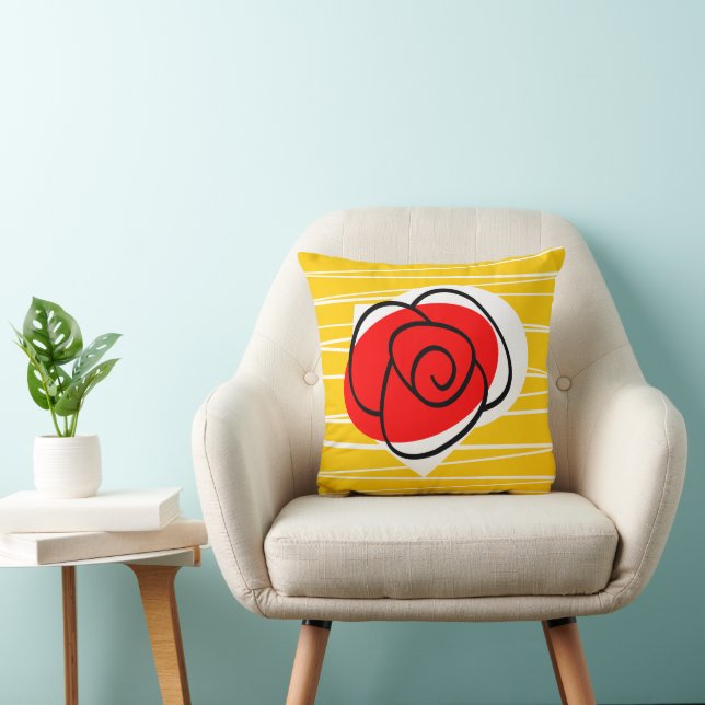 Spanish Rose pillow square (Chair)