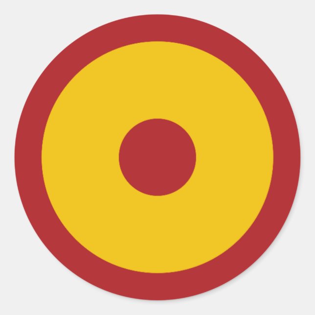 Spanish scarapella classic round sticker (Front)