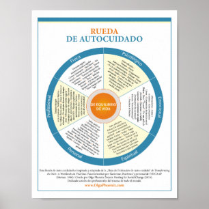 Spanish Self-Care Wheel Poster