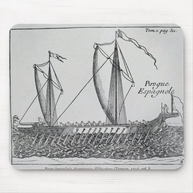 Spanish Ship' Mouse Pad (Front)