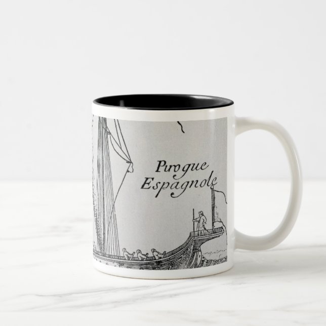 Spanish Ship' Two-Tone Coffee Mug (Right)