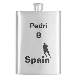 Spanish Soccer, customizable Hip Flask