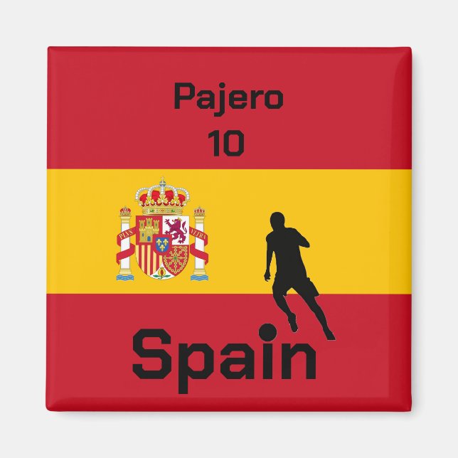Spanish Soccer, customizable  Magnet (Front)
