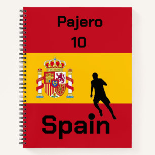 Spanish Soccer, customizable Notebook