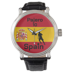 Spanish Soccer, customizable Watch