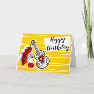 Spanish Souvenirs Birthday landscape Card