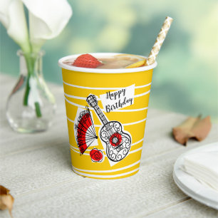 Spanish Souvenirs Birthday  Paper Cups
