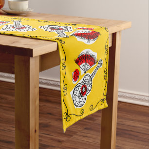 Spanish Souvenirs Border table runner 16 X 108
