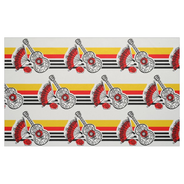 Spanish Souvenirs Classic Stripe large Fabric (Fat Quarter)